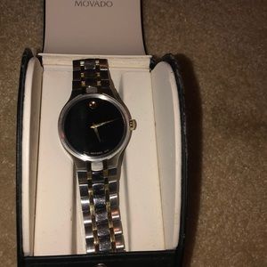 Movado men’s watch gold and stainless